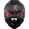LS2 MX436 PIONEER EVO ADVENTURER helma matná-černá/červená vel.XS